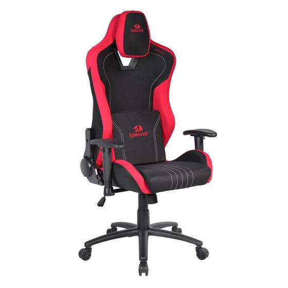 Imagem de Cadeira Gamer Redragon Heth - Apoio de Braço Ajustável - Reclinável 180 - Preta e Vermelha C313-BR