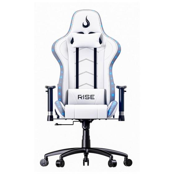 Imagem de Cadeira Gamer Rise Mode Z6, Ângulo Ajsutável, Braço 2D, RGB, Branco - RM-CG-06-BW-RGB