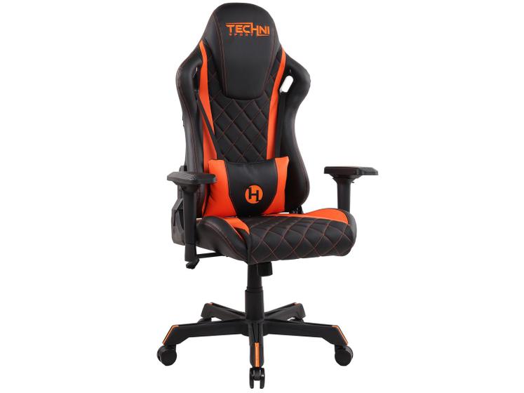 Cadeira Gamer Techni Sport Reclinável Giratória - Preta e Laranja TS84 695,99