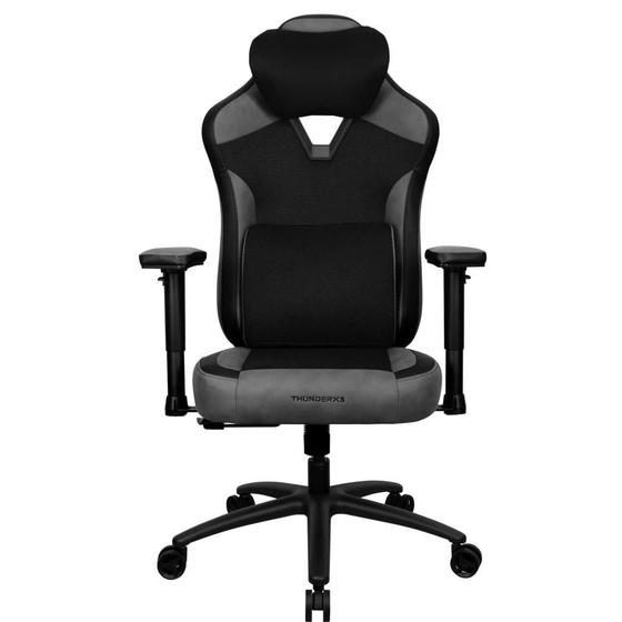 Imagem de Cadeira Gamer ThunderX3 Loft Preto Para Escritório Almofadas No  Pescoço e Lombar Com Apoio de Braço Almofadado 2D