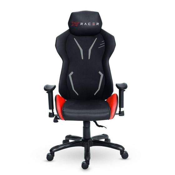 Imagem de Cadeira Gamer XT Racer Platinum PU/Mesh - Preto/Vermelho