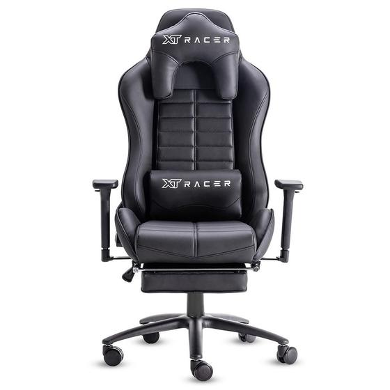 Imagem de Cadeira Gamer XT Racer Platinum W Series, Até 120kg, Com Almofadas, Reclinável, Descanso de Braço 3D, Preto - XTR-010