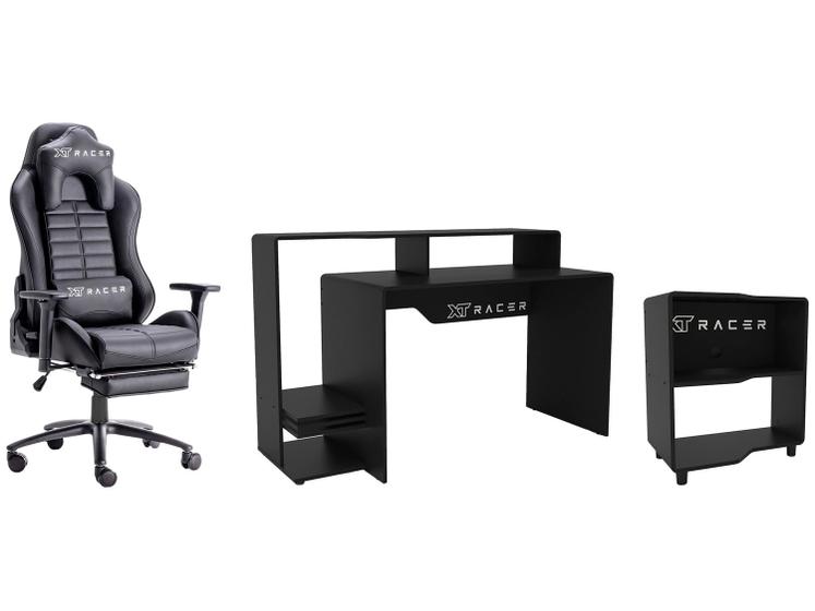 Imagem de Cadeira Gamer XT Racer Reclinável Giratória + Mesa