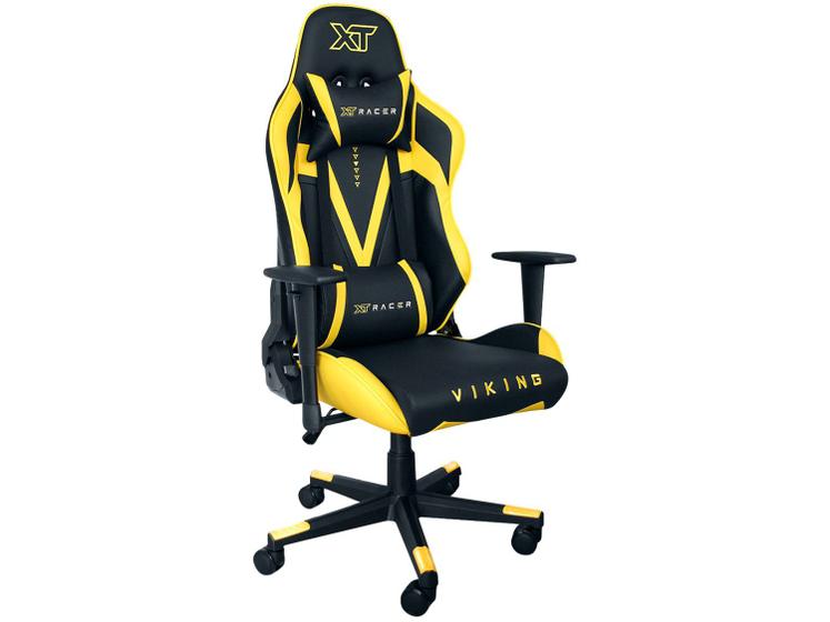 Menor preço em Cadeira Gamer XT Racer Reclinável Giratória Preta e Amarela Viking Series XTR-011