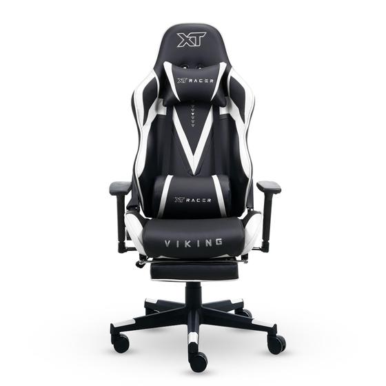 Imagem de Cadeira Gamer Xt Racer Viking Series Com Apoio De Pés Branco