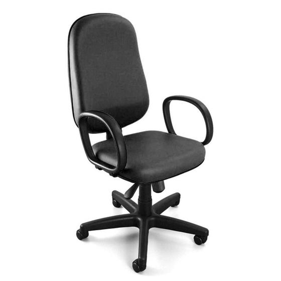 Cadeira Giratória Presidente C/ Relax E C/ Braços Preto Menor preço em Cadeira Giratória Presidente C/ Relax E C/ Braços Preto