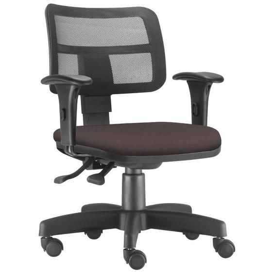 Cadeira Giratória Zip Executiva Ergonômica Escritório Suede Marrom - Lyam Decor Menor preço em Cadeira Giratória Zip Executiva Ergonômica Escritório Suede Marrom - Lyam Decor