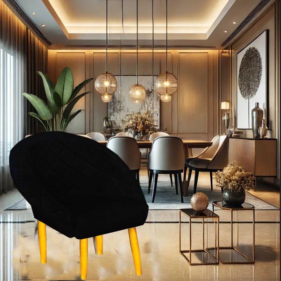 Imagem de Cadeira Golden Lux   kit Com  2 Peças Sofisticação e Conforto em Cada Detalhe