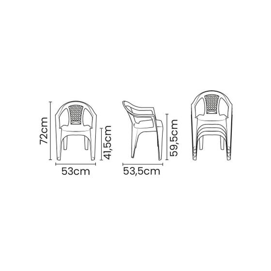 Imagem de Cadeira Iguape em Polipropileno Branco - Tramontina