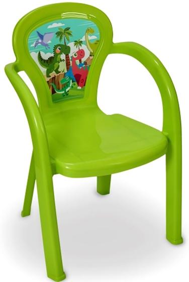 Imagem de Cadeira Infantil Plastica Para Criança Decorada Dinossauro - Usual