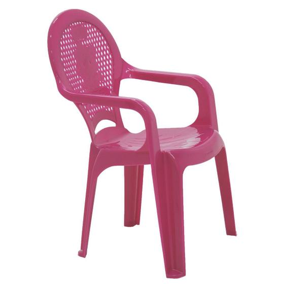 Imagem de Cadeira Infantil Tramontina Catty Estampada em Polipropileno Rosa