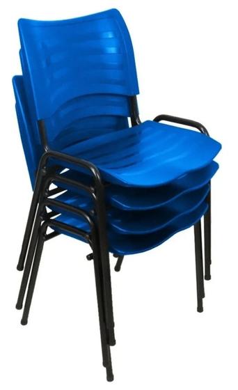 Imagem de Cadeira iso fixa azul kit com 4 unidades