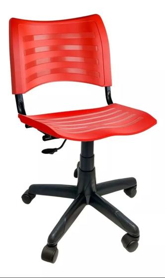 Imagem de Cadeira iso giratoria desmontável  com regulagem de altura agas  vermelha