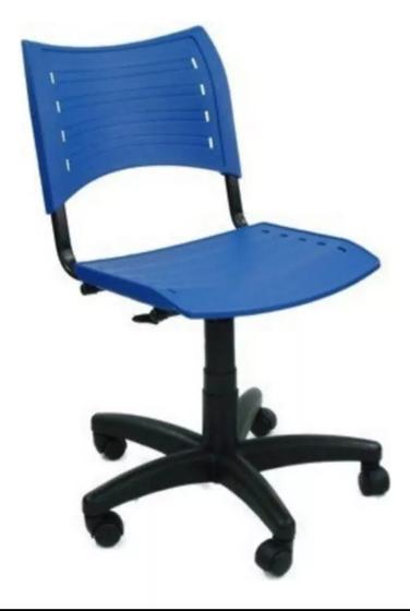 Imagem de Cadeira iso giratoria desmontável FC com regulagem de altura azul