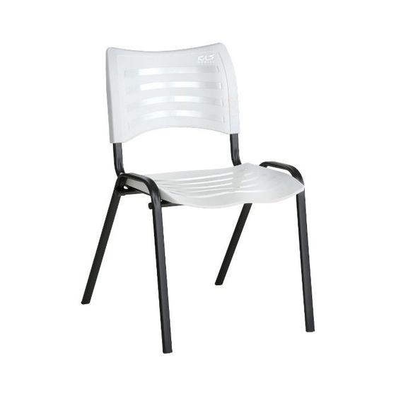 Imagem de Cadeira ISO Plástica Para Igrejas, Sorveterias, Restaurante - BRANCA - KASMOBILE
