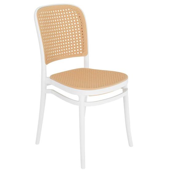 Cadeira jantar cozinha cafeteria Amis Lola rattan plástico Menor preço em Cadeira jantar cozinha cafeteria Amis Lola rattan plástico