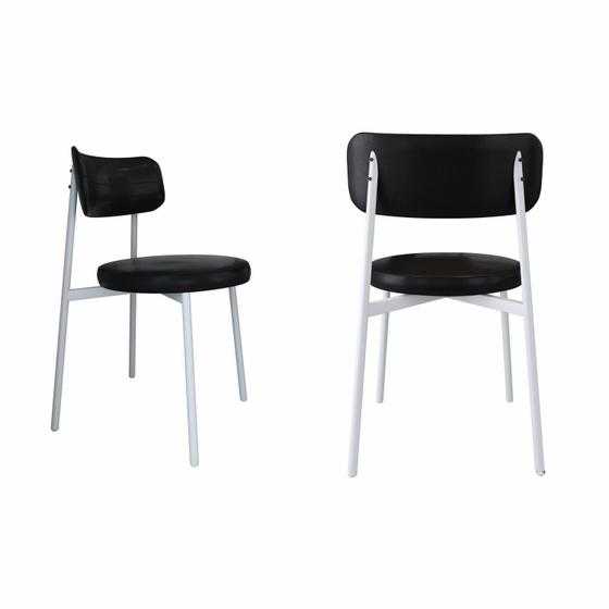 Imagem de Cadeira Kyta Fixa com 4 Pés 50 X 44,7 X 83,8 Cm com 2 Unidades
