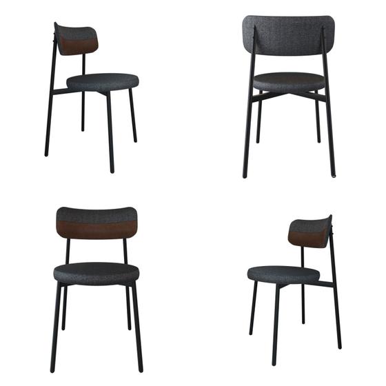 Imagem de Cadeira Kyta Fixa com 4 Pés 50 X 44,7 X 83,8 Cm com 4 Unidades