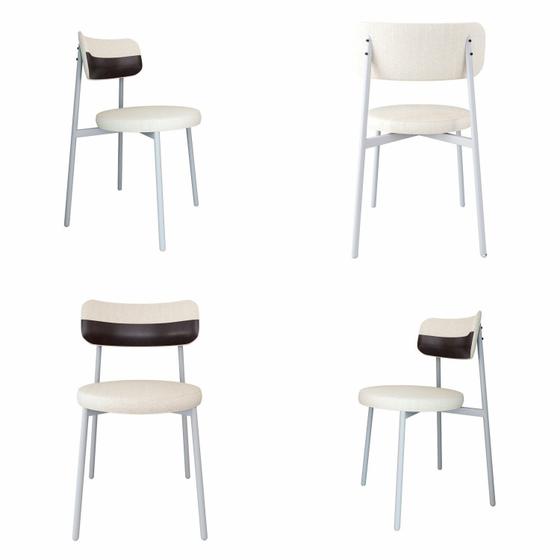 Imagem de Cadeira Kyta Fixa com 4 Pés 50 X 44,7 X 83,8 Cm com 4 Unidades