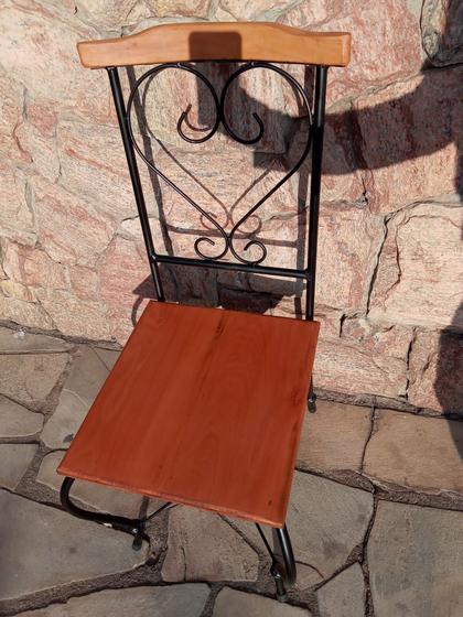 Imagem de Cadeira madeira peroba com ferro