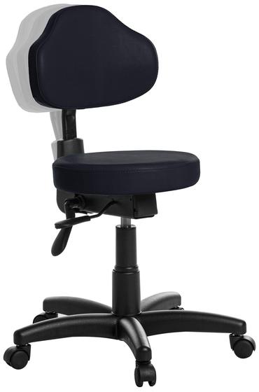 Imagem de Cadeira Mocho Giratoria Plus Com Back material sintético Azulmarinho