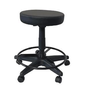 Imagem de Cadeira Mocho Sem Encosto - Base Preta + Aro Regulagem