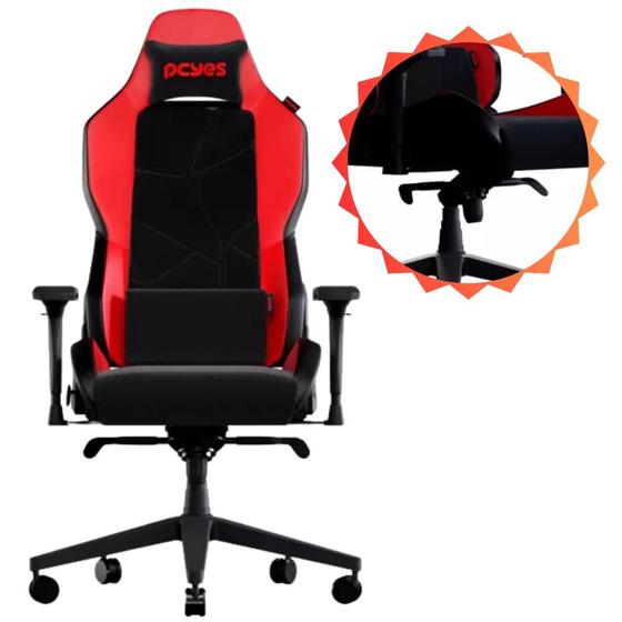 Imagem de Cadeira Modelo Gamer Escritório Suporta Até 150Kg de Alto Conforto Com  Almofada Ergonômica Magnética Suporte Lombar - Pcyes