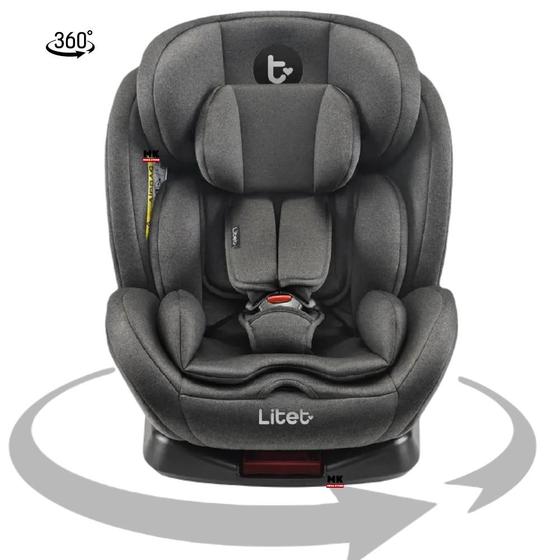 Cadeira Para Auto 0 A 36 Kg Isofix Com Rotação 360º Snugfix Preta Litet Menor preço em Cadeira Para Auto 0 A 36 Kg Isofix Com Rotação 360º Snugfix Preta Litet