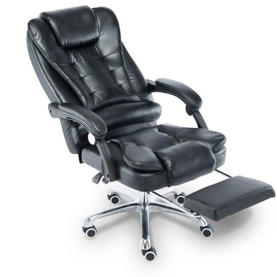 Imagem de Cadeira para Escritório Giratória com apoio para os pés Big Boss - Preta - LMS-BE-8436-T3 - Preta