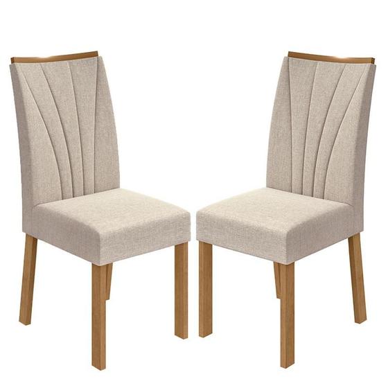 Cadeira para Mesa de Jantar Apogeu kit 02 Peças Linho Rinzai Bege Amêndoa Clean Lopas Menor preço em Cadeira para Mesa de Jantar Apogeu kit 02 Peças Linho Rinzai Bege Amêndoa Clean Lopas