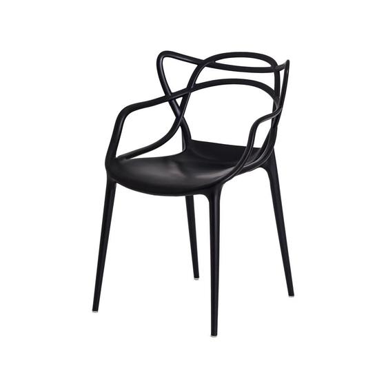 Cadeira para Sala de Jantar Allegra Empilhável Preta Menor preço em Cadeira para Sala de Jantar Allegra Empilhável Preta