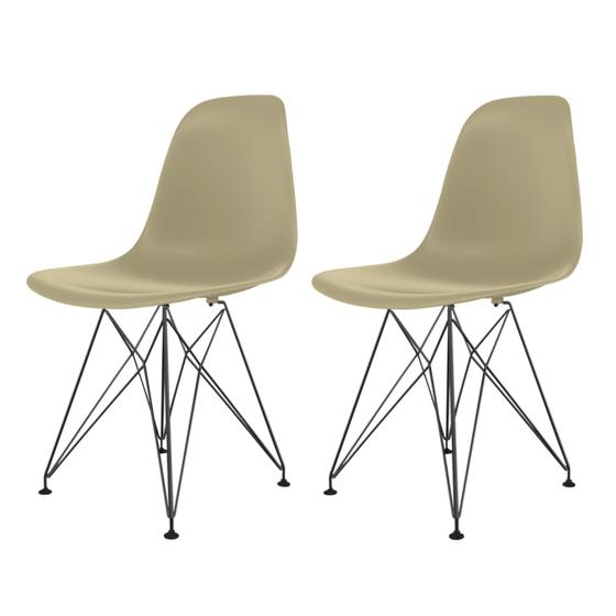 Imagem de Cadeira para Sala de Jantar Eames Pp Eiffel  Fendi