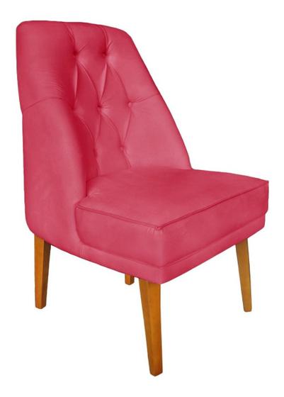 Imagem de Cadeira Paris Suede Rosa Pink - Dominic Decor