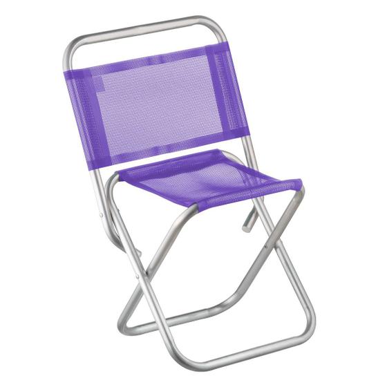 Imagem de Cadeira pescador dobrável de alumínio lilás