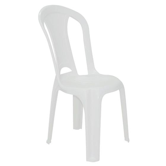 Imagem de Cadeira Plástica Bistrô Torres sem Braço Branca Tramontina