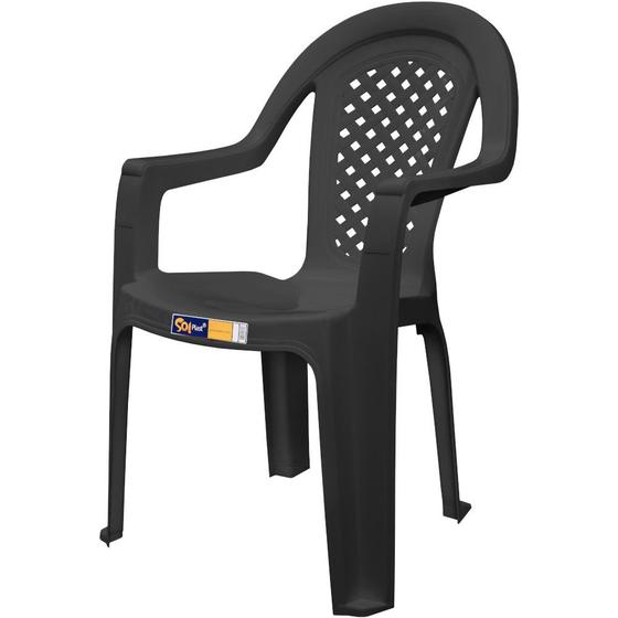 Imagem de Cadeira plástica com braços - Jacarecica - Solplast