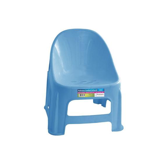 Imagem de Cadeira Plástica Confort Poltrona Infantil até 50KG Cores