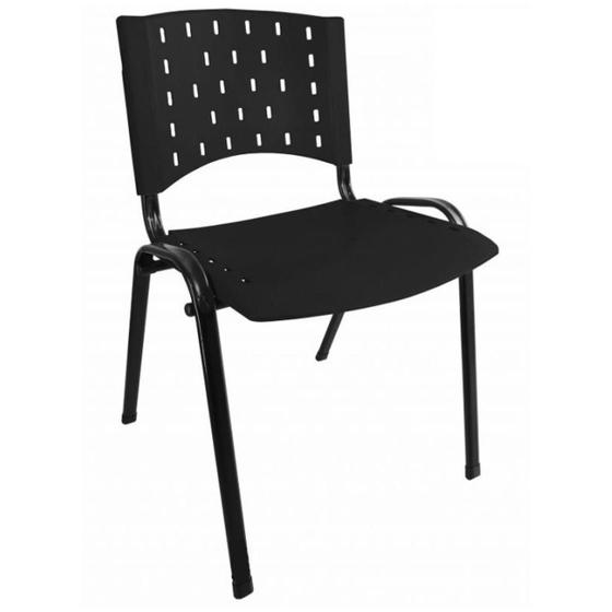 Imagem de Cadeira Plástica REALPLAST 04 pés-Plástico Preto (Polipropileno)