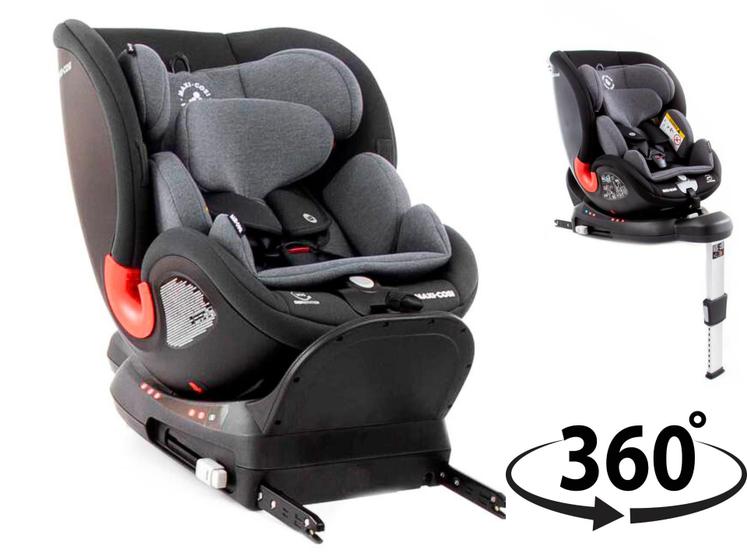 Imagem de Cadeira Poltrona Black Spinel Giro 360 Bebe Isofix Maxi Cosi Cadeirinha Para Carro