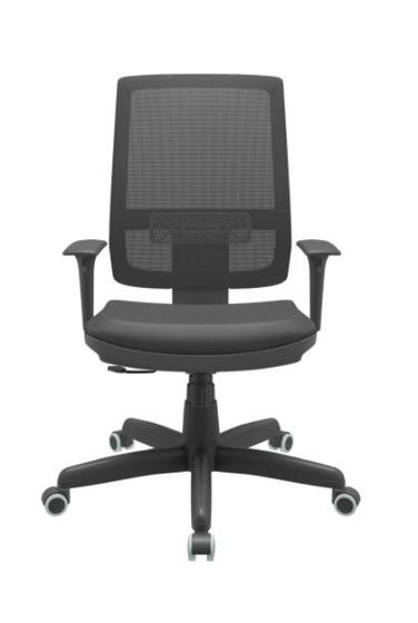 Cadeira Presidente Brizza NR17 Mecanismo Relax Com Encosto em Tela Assento Material Sintético Plaxmetal Preto Menor preço em Cadeira Presidente Brizza NR17 Mecanismo Relax Com Encosto em Tela Assento Material Sintético Plaxmetal Preto