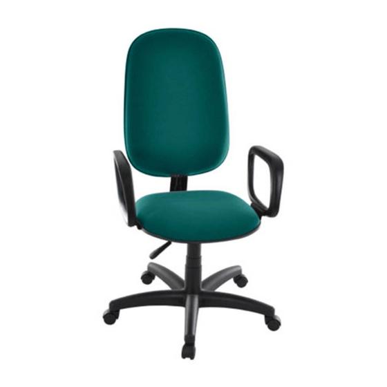 Imagem de Cadeira Presidente para Escritório com Braços Linha Uno Verde