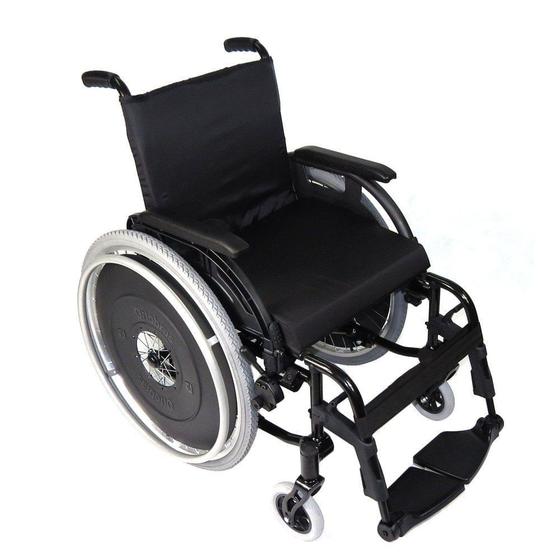 Cadeira Rodas K3 Pneu Inflavel Aluminio Ortobras 44 PRETO Menor preço em Cadeira Rodas K3 Pneu Inflavel Aluminio Ortobras 44 PRETO