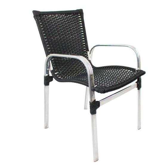 Imagem de Cadeira Roma em Alumínio e Fibra Sintética Área, Piscina Trama Original