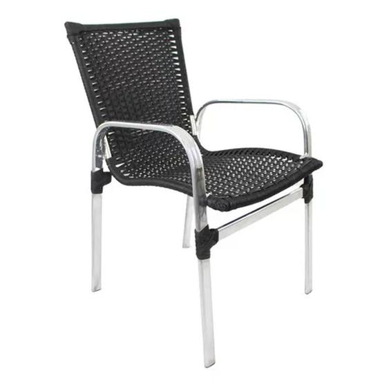 Imagem de Cadeira Roma Em Alumínio E Fibra Sintética Área, Piscina