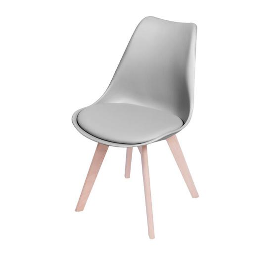 Imagem de Cadeira Saarinen Wood - Cinza