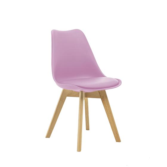 Imagem de Cadeira Saarinen Wood Com Estofamento Várias Cores - Rosa