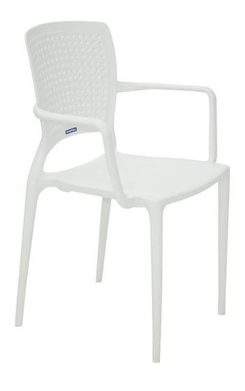 Imagem de Cadeira Safira Com Braço 50X59X85Cm Tramontina Branco