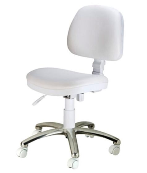 Imagem de Cadeira Secretária com Base Cromada  Linha Confort Plus Branco