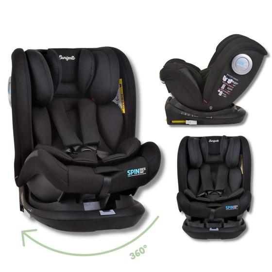 Imagem de Cadeira spin isofix 360 de 0 a 36 black - burigotto