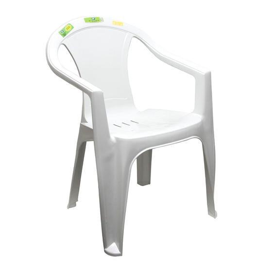 Imagem de Cadeira Tambaba Com Braço Plástica Branca - Plastex